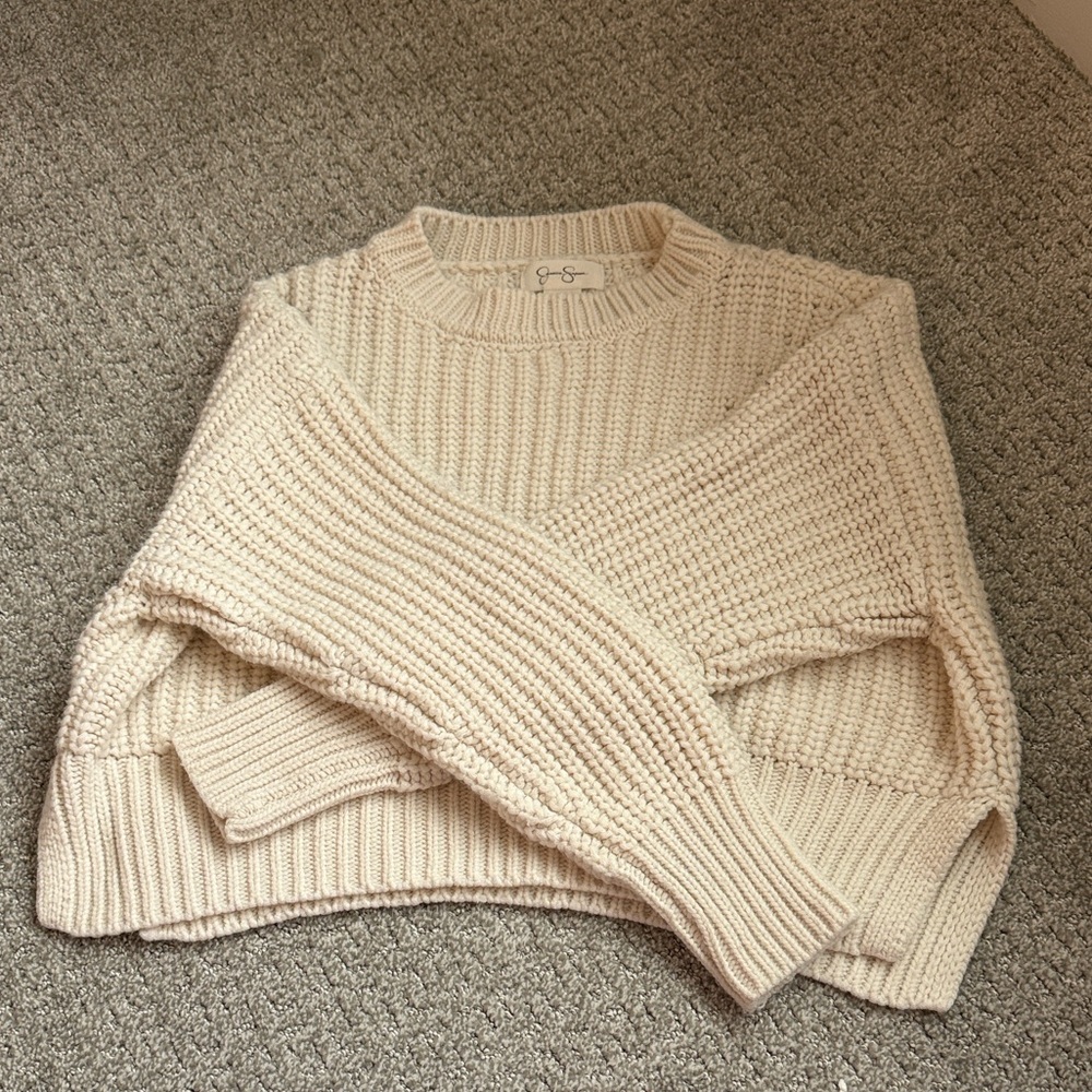 Jessica Simpson Cream Knit Sweater